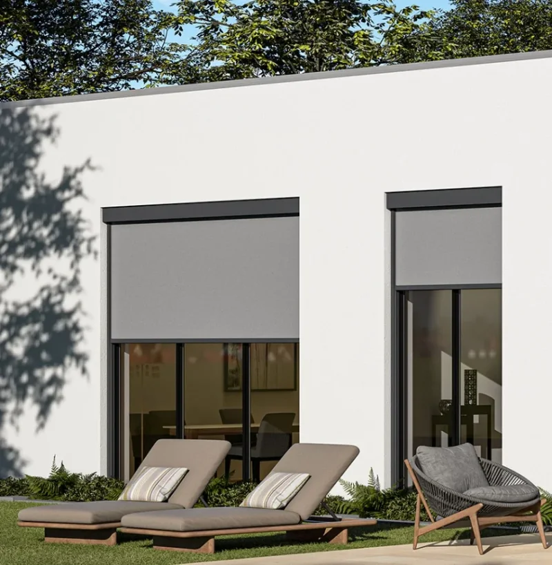 Lewens Micro Doppio Doppel-Senkrechtmarkise mit Sonnen- und Insektenschutz konfigurieren Mit Konfigurator