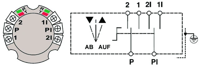 WTS - Standard - Schlüssel-Schalter AB = Tastend / AUF = Rastend, UP ,Wassergeschützt - Schutzart IP 54