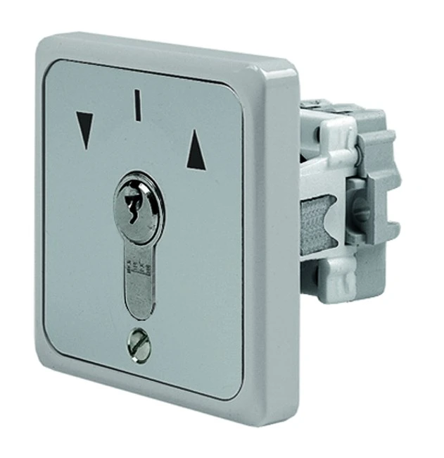 WTS - Einbau/Krallen - Schlüsseltaster mit 2 Tast-Kontakten, 1-polig AB/AUF, UP ,Wassergeschützt - Schutzart IP 54
