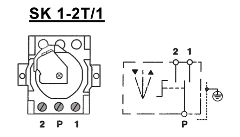 WTS - Einbau/Krallen - Schlüsseltaster mit 2 Tast-Kontakten, 1-polig AB/AUF, UP ,Wassergeschützt - Schutzart IP 54
