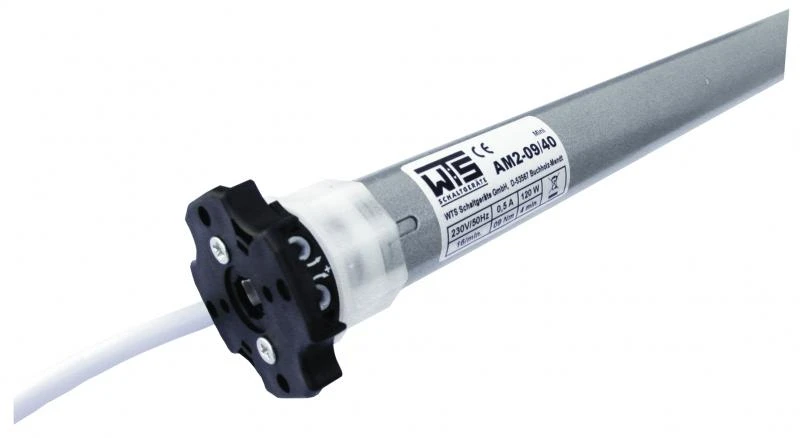 WTS Rohrmotor Serie AM2 Mini mit mechanischer Endabschaltung für Wickelwellen  Ø 35 mm