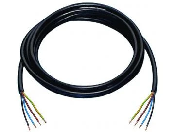 Motor Gummikabel 4-adrig , 2 m Schwarz