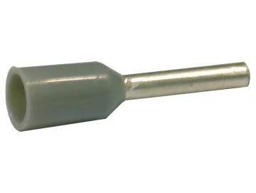 WTS - Aderendhülsen 0,75 mm², isoliert, grau, Kupfer verzinnt