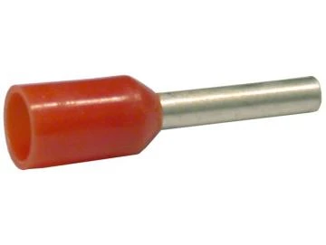  WTS - Aderendhülsen 1,0 mm², isoliert, rot, Kupfer verzinnt