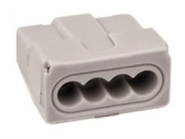 WAGO 273 - Verbindungsdosenklemme / Steckklemme , 4-Leiter, grau