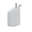 Mini-Aufschraubgurtwickler weiß, 7 m Gurtaufnahme, mit Gurt, schwenkbar, aufklappbar, 22 mm breit