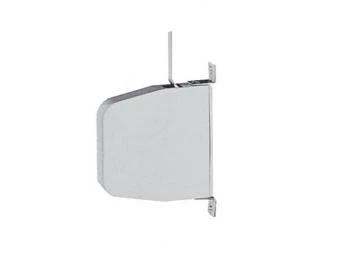 Mini-Aufschraub- Getriebegurtwickler weiß, mit 11 m Gurt grau, schwenkbar, 30,5 mm breit