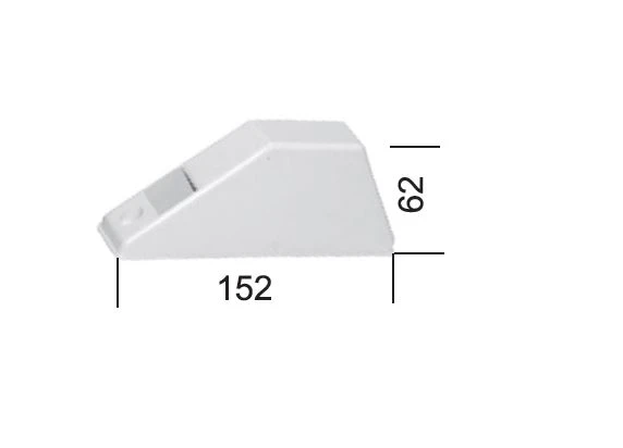 Abdeckplatte für Mini-Halb-Einlassgurtwickler weiß