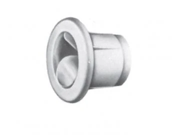 Mini-Gurtführung zum Einschlagen, weiß 31x20 mm Bohrung 19 mm