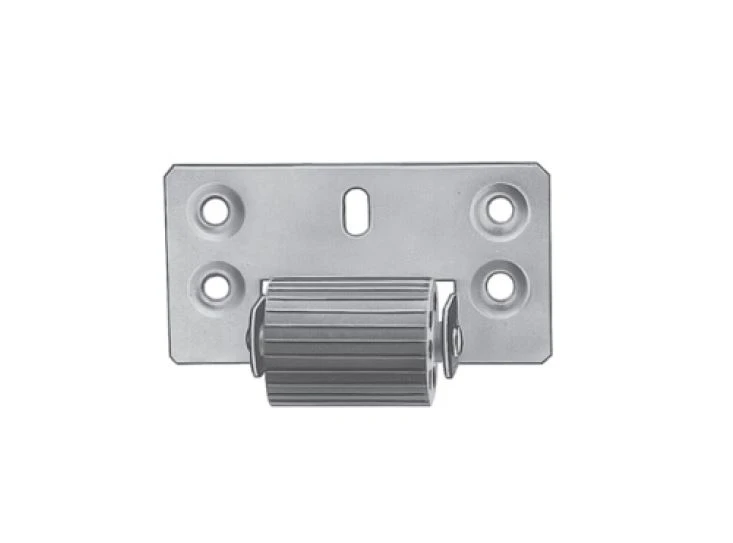 Abdruckrolle Anschraubplatte 90 x 40 mm, mit vier Schraublöchern
