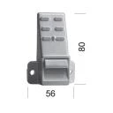 Gurtführung ohne Rand, für 23 mm Gurt, mit Bürste, Putznase 23 mm