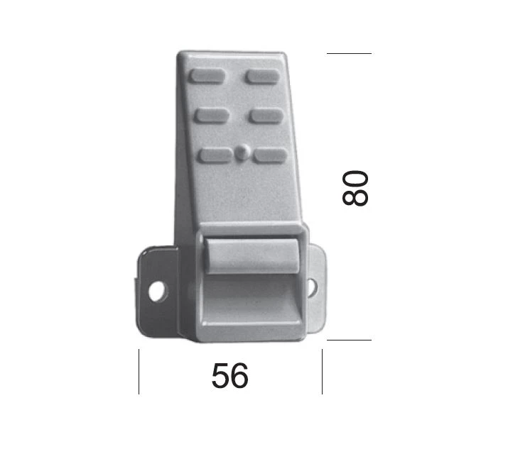 Gurtführung ohne Rand, für 23 mm Gurt, mit Bürste, Putznase 35 mm