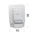 Gurtführung mit Rand, für 23 mm Gurt, mit Bürste, Putznase 50 mm