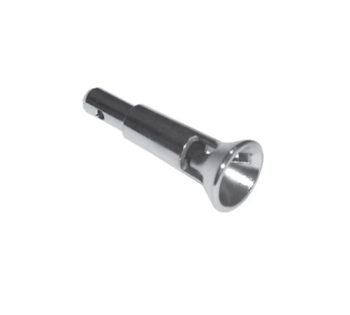 Kupplungstrichter mit Zapfen 11,9 mm und Trichteraufnahme 11,9 mm vernickel