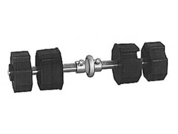 Doppelwellenbolzen, verstellbar, mit Kugellager Ø 40 mm, für Stahlwelle SW 70