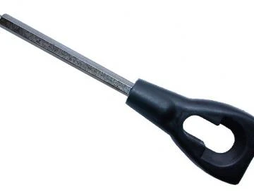 WTS - Kunststoff-Oese DMH-Z70 - schwarz mit 6kt.-Stange Länge 80 mm für NHK Antriebe