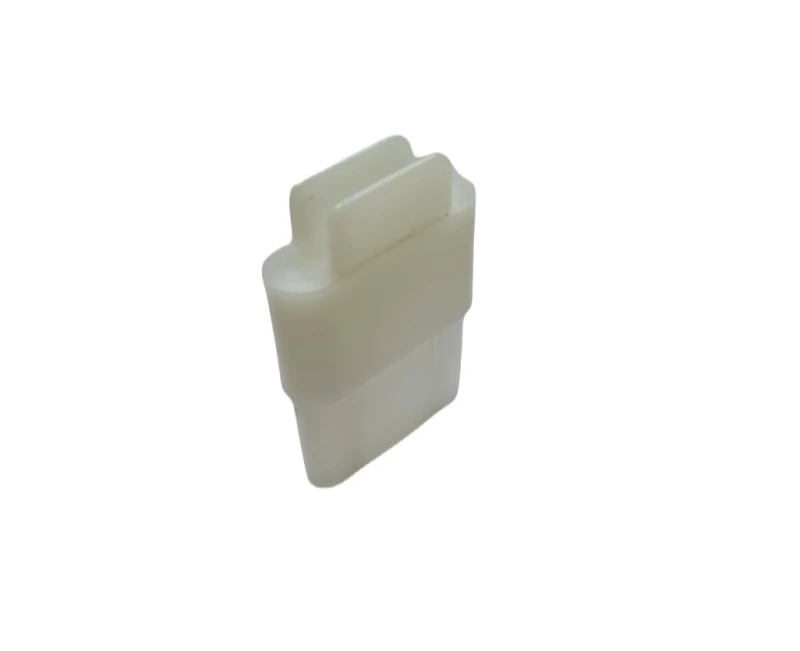 2 x Gleitstopfen für Rollladen  Alu Winkelendleiste 14 x 35 , transparent