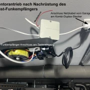   WTS - Funkempfänger 1-Kanal 868 MHz, mit eingelerntem 2-Kanal Handsender S5Q-2K-WTS (KeeLoq), Netzkabel mit Schukostecker 0,5m, 2-adrige Litze 0,5m