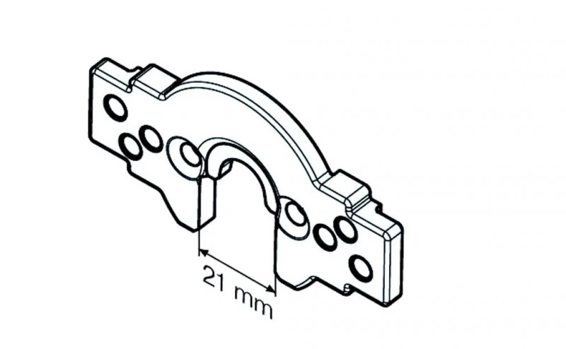 Anschlussteil - B-Lasche-P C-plug ,für Becker Rohrmotoren  R7 bis R40