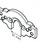 Anschlussteil - B-Lasche-P C-plug ,für Becker Rohrmotoren  R7 bis R40