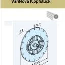 Wandlager-P/R Profine mit Raste für Mini-Lasche und VariNova Kopfstück  für Becker Rohrantriebe P und R Serie