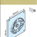 Wandlager-P/R Vekavariant mit Raste für Mini-Lasche und VEKAVARIANT Kopfstück- für Becker Rohrantriebe P und R Serie