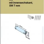 Verbindungshülse HK mit Innensechskant, SW 7 mm  für Rohrantriebe mit Handkurbelanschluss