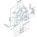 Wellenbolzen 70-4-16 kpl. für Abrollsicherung TA-0-RD 4-Kant, 16 mm  für Antriebe mit Handkurbelanschluss