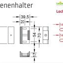 Seitenbefestigung Mit Schienenhalter für Lewens Capri Aufdachmarkise und Pergola Markise als Zubehör