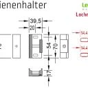 Montagefuße inkl. Schienenhalter - für Lewens Anconan Aufglasmarkise