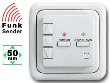 WTS - INTRO II Funk-Wandsender 2-Kanal 434 MHz Typ 8503/50-UW