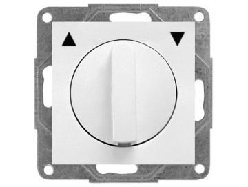 WTS - Kombi Knebel-Schalter für trockene Räume Auswahl als Taster oder Schalter  ohne Rahmen Serie Lenora