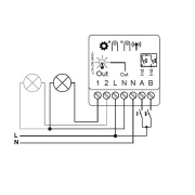 Becker - LightControl LC422 DECT Schaltaktor Funkempfänger Unterputz für Beleuchtungsanlagen