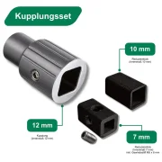Kupplungen für Wellen-Typen Rundwelle/Vierkant- und Sechskantwelle für Jalousiemotoren/Mittelmotoren Serie DMJ