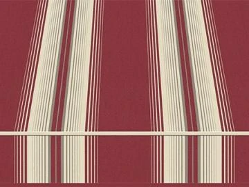 Markisentuch Multistreifen, Lava - Rot UPF 50+, Acryl 1, Stoff-Nr. 11348