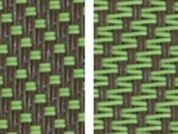 Markisentuch Screen-Gewebe, Caffe - Braun / Flora - Grün Transparenz 3 Prozent, Stoff-Nr. 71315