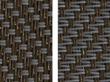 Markisentuch Screen-Gewebe, Granit - Grau / Caffe - Braun, Transparenz 3 Prozent, Stoff-Nr. 71308