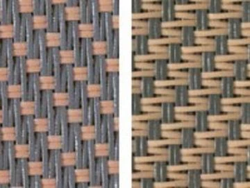 Markisentuch Screen-Gewebe, Granit - Grau / Caffe - Braun, Transparenz 3 Prozent, Stoff-Nr. 70812