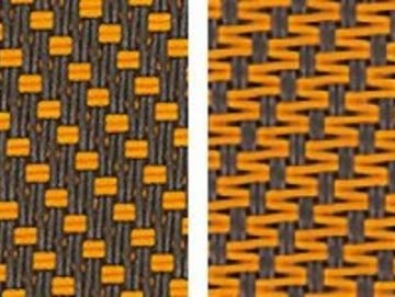 Markisentuch Screen-Gewebe, Caffe - Braun / Lava - Rot, Transparenz 3 Prozent, Stoff-Nr. 71305