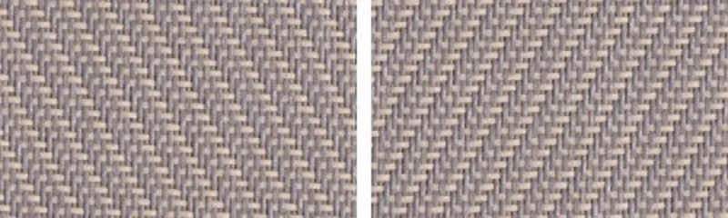Markisentuch Screen-Gewebe, Granit - Grau und Caffe - Braun ,Transparenz 1 Prozent, Stoff-Nr. 75002