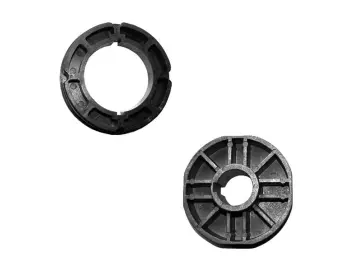 WTS - Adapterset DM-A102R-59 : 102 mm Rundwelle mit Nut nur für Maxi - Rohrmotoren  Ø 59 mm, Serie DM-59 + DMH-59