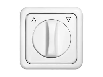 WTS Kombi-Knebeltaster Unterputz mit Abdeckrahmen REGINA, Tast-Funktion, 1-polig, ultra-weiss