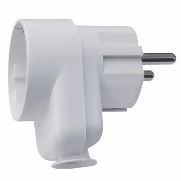 WTS -Kombi-Stecker mit Aufnahme für 1x Schuko-/Eurostecker und 1x Kabeleinführung, Farbe weiss