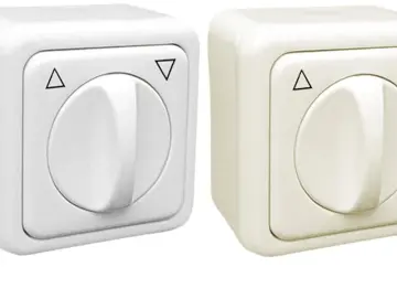 WTS -UNIVERSAL-Knebeltaster Serie REGINA, Unterputz, tastend, 1-polig, mit Aufputzrahmen